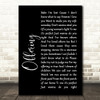 The Avett Brothers Offering Black Script Song Lyric Quote Print