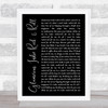 The Killers Glamorous Indie Rock & Roll Black Script Song Lyric Print