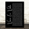 Coldplay Viva La Vida Black Script Song Lyric Print