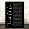 Dire Straits Tunnel of Love Black Script Song Lyric Print