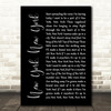 Frank Sinatra New York, New York Black Script Song Lyric Print