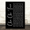 Gert Frobe & Anna Quayle Chu-Chi Face Black Script Song Lyric Print