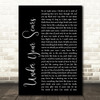Godsmack Under Your Scars Black Script Song Lyric Print