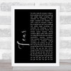 Ian Brown F.E.A.R Black Script Song Lyric Print
