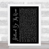 Iron Maiden Hallowed Be Thy Name Black Script Song Lyric Print