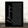 Jamie Foxx Extravaganza Black Script Song Lyric Print