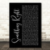 Westlife Something Right Black Script Song Lyric Print