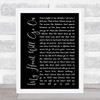 Celine Dion My Heart Will Go On Black Script Song Lyric Quote Print