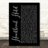 Elvis Presley Heartbreak Hotel Black Script Song Lyric Quote Print