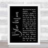 Elvis Presley Blue Moon Black Script Song Lyric Quote Print