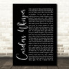 George Michael Careless Whisper Black Script Song Lyric Quote Print