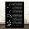 Prince When Doves Cry Black Script Song Lyric Quote Print