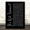 Tom Jones It's Not Unusual Black Script Song Lyric Quote Print