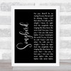 Eva Cassidy Songbird Black Script Song Lyric Quote Print
