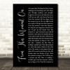 Shania Twain From This Moment On Black Script Song Lyric Quote Print