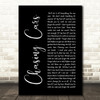 Snow Patrol Chasing Cars Black Script Song Lyric Quote Print