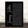 Adele Turning Tables Black Script Song Lyric Quote Print