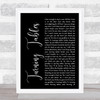 Adele Turning Tables Black Script Song Lyric Quote Print