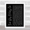 Bright Eyes First Day Of My Life Black Script Song Lyric Quote Print
