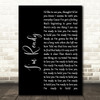 Bryan Adams I'm Ready Black Script Song Lyric Quote Print