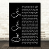Doris Day Que Sera, Sera Black Script Song Lyric Quote Print