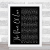 Frankie Goes To Hollywood The Power Of Love Black Script Song Lyric Quote Print