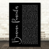 Jack Johnson Banana Pancakes Black Script Song Lyric Quote Print