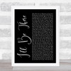 Jess Glynne I'll Be There Black Script Song Lyric Quote Print