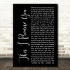 N Sync This I Promise You Black Script Song Lyric Quote Print
