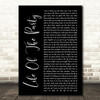 Shawn Mendes Life Of The Party Black Script Song Lyric Quote Print