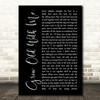 Sunny Sweeney Grow Old With Me Black Script Song Lyric Quote Print
