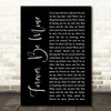 Bitty Mclean Forever Be Mine Black Script Song Lyric Print