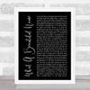 Hillsong Worship What A Beautiful Name Black Script Song Lyric Print