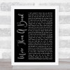 Lemonade Mouth More Than A Band Black Script Song Lyric Print