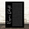 The Sugarhill Gang Rapper's Delight Black Script Song Lyric Print