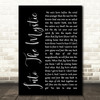 Van Morrison Into The Mystic Black Script Song Lyric Quote Print
