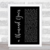 Christina Perri A Thousand Years Black Script Song Lyric Quote Print