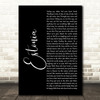 Marillion Estonia Black Script Song Lyric Music Art Print