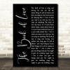 Peter Gabriel The Book of Love Black Script Song Lyric Music Art Print