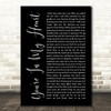 Rod Stewart You're In My Heart Black Script Song Lyric Music Art Print