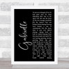 Roy Davis Jr. Gabrielle Black Script Song Lyric Music Art Print