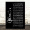 Savage Garden Affirmation Black Script Song Lyric Music Art Print