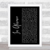 Silent Planet In Absence Black Script Song Lyric Music Art Print