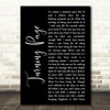 Sleeping At Last Turning Page Black Script Song Lyric Music Art Print