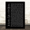 The Alexander Brothers The Northern Lights of Old Aberdeen Black Script Song Lyric Music Art Print