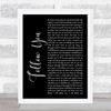 Bring Me The Horizon Follow You Black Script Song Lyric Music Art Print
