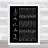 ABBA Thank You For The Music Black Script Song Lyric Music Art Print