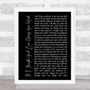 Cilla Black If I Thought You'd Ever Change Your Mind Black Script Song Lyric Music Art Print