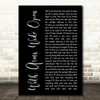 Creed With Arms Wide Open Black Script Song Lyric Music Art Print