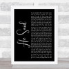Group 1 Crew He Said Black Script Song Lyric Music Art Print